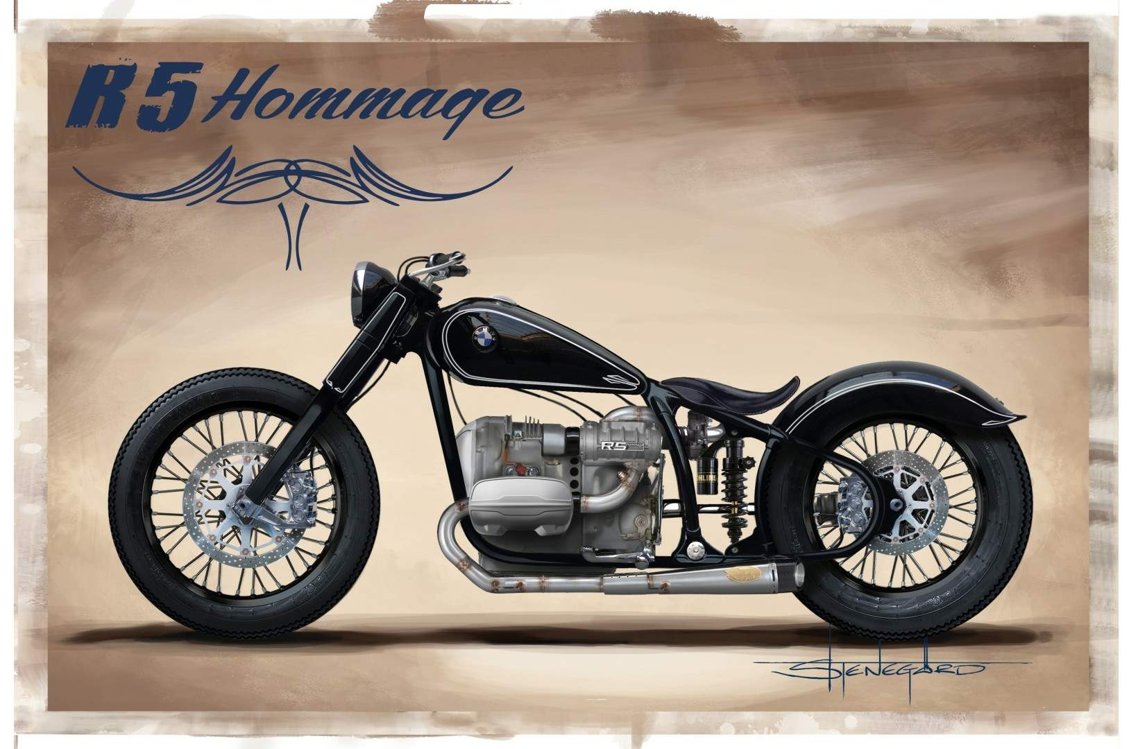 Мотоцикл BMW R 5 Supercharged Hommage Concept 2016 фото