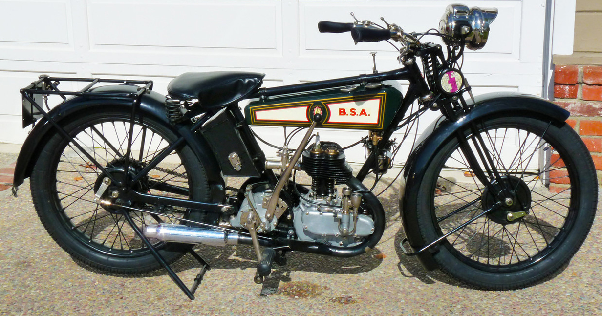 Мотоцикл BSA A 1921 фото