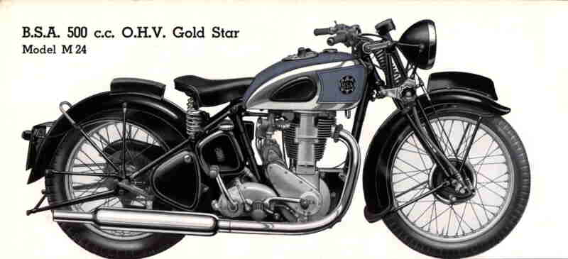 Мотоцикл BSA M 24 1952 фото