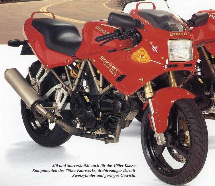 Мотоцикл Ducati 400SS (h alf f airin g) 1991 фото
