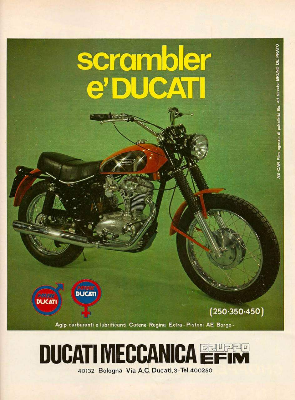 Мотоцикл Ducati 450 Scrambler 1973 фото