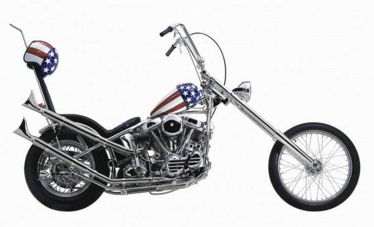 Мотоцикл Harley Davidson Easy Rider Captain America Chopper 1969 фото