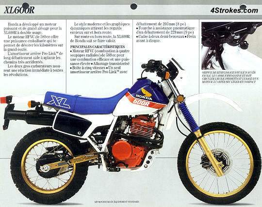 Мотоцикл Honda XL 600R 1987 фото