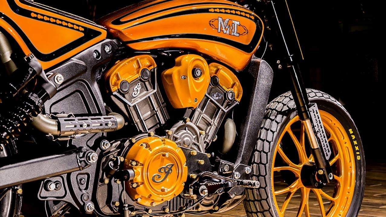 Мотоцикл Indian Scout Midwest Urban Dirt Tracker Project Scout contest 2015 фото