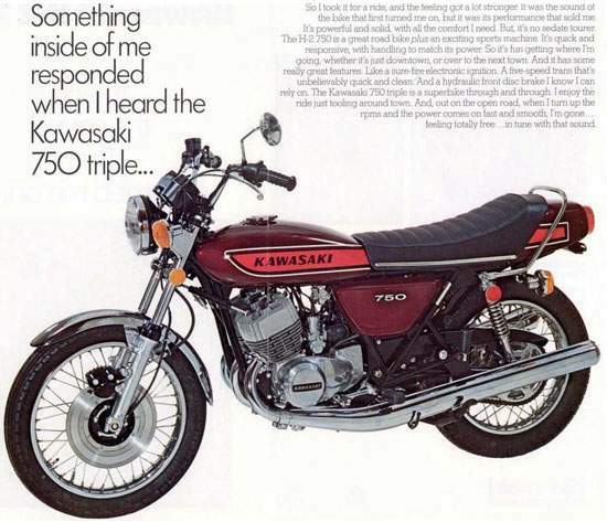 Мотоцикл Kawasaki H2 750C Mach IV 1975 фото