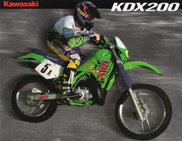 Мотоцикл Kawasaki KDX 200R 1999 фото