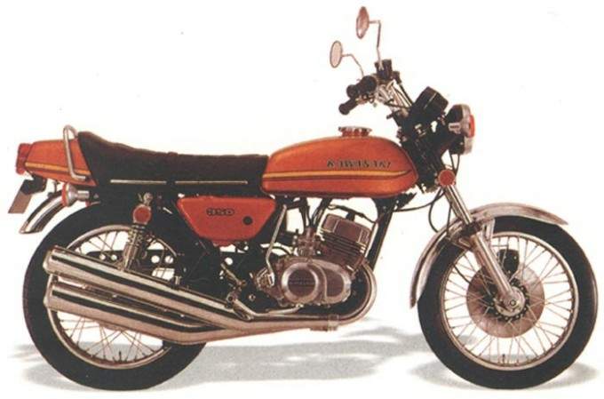 Мотоцикл Kawasaki S2 350SS MKII 1973 фото