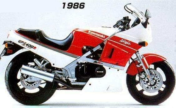 Мотоцикл Kawasaki ZX-400 1986 фото