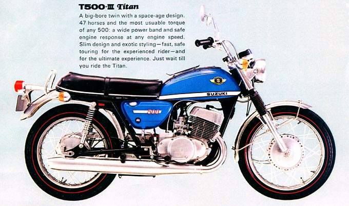 Мотоцикл Suzuki T 500 Titan 1969 фото