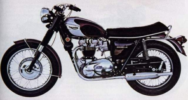 Мотоцикл Triumph T 120 650 Bonneville 1970 фото