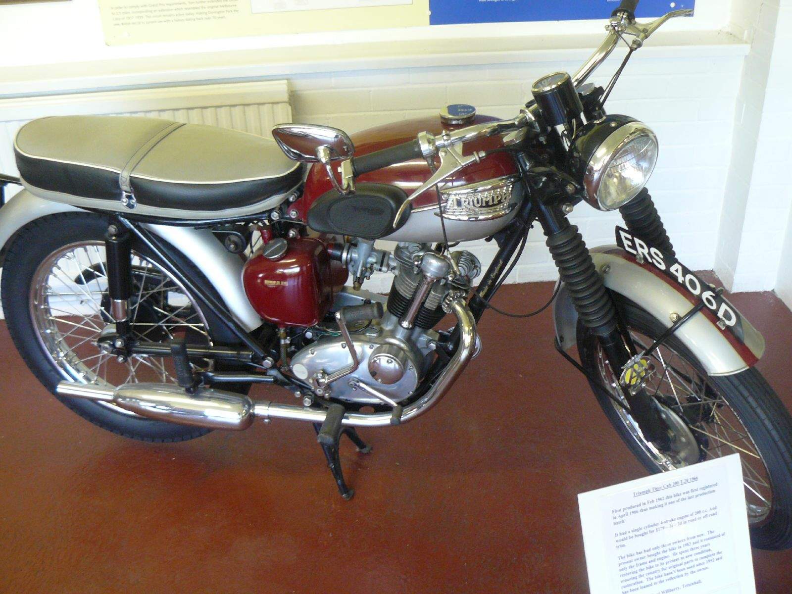 Мотоцикл Triumph Tiger Club 200 1956 фото