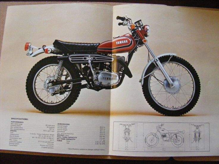 Мотоцикл Yamaha DT-1 250 1971 фото