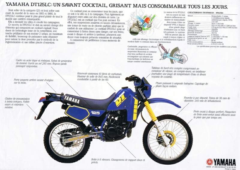 Мотоцикл Yamaha DT 125LC Disc 1985 фото