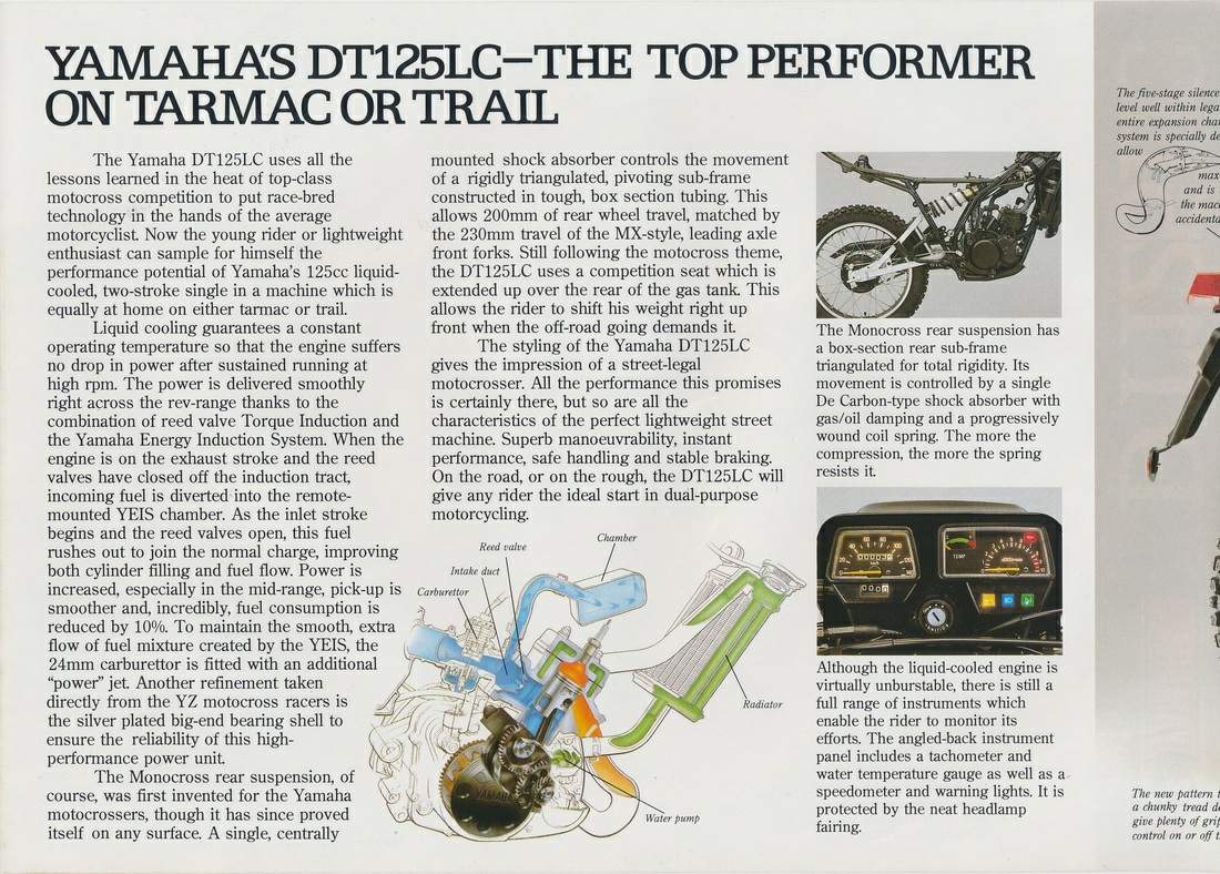 Мотоцикл Yamaha DT 125LC 1983 фото