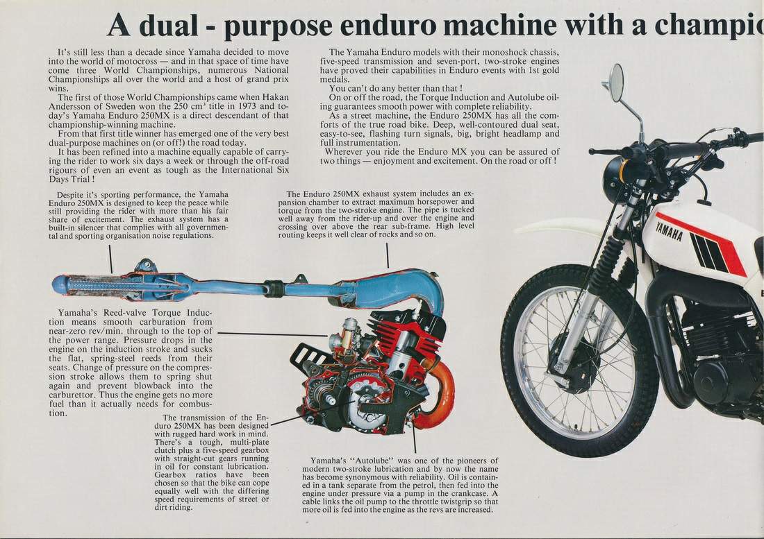 Мотоцикл Yamaha DT 250 1978 фото