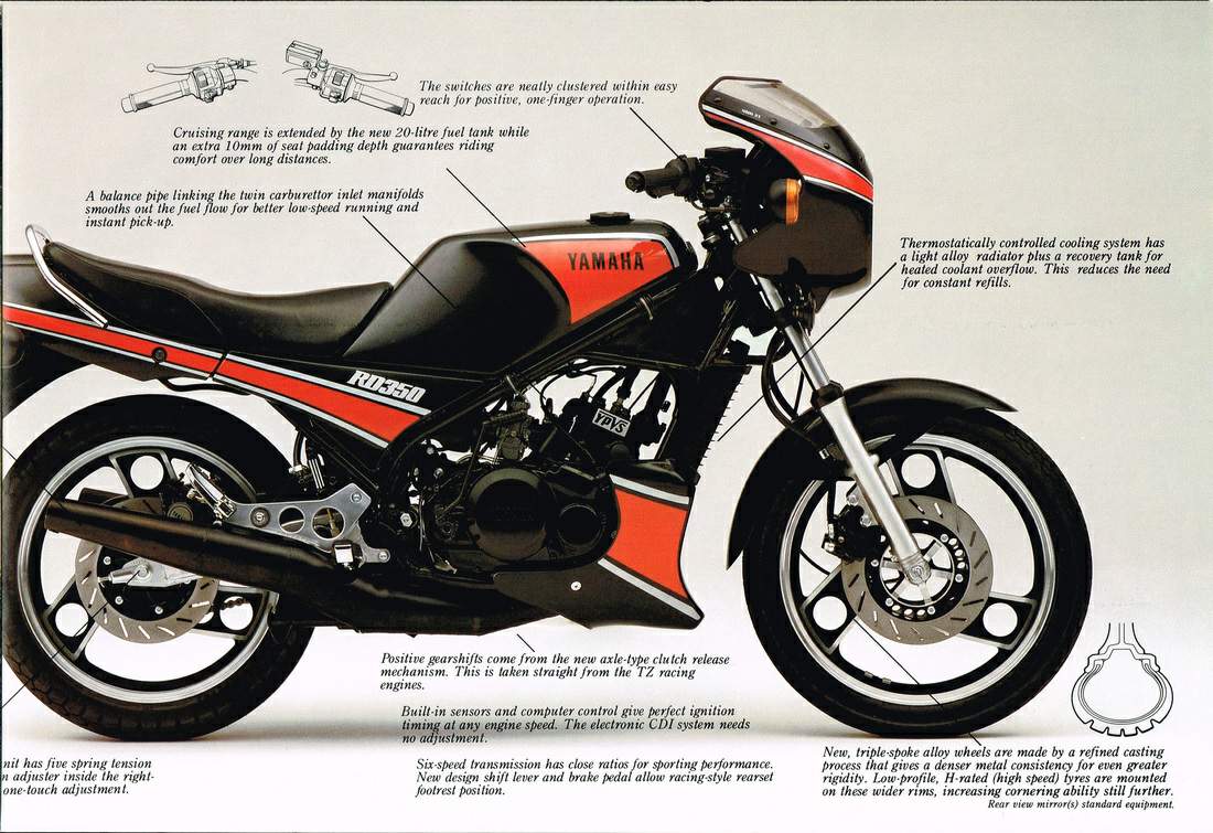 Мотоцикл Yamaha RD 350LC YPVS 1983 фото
