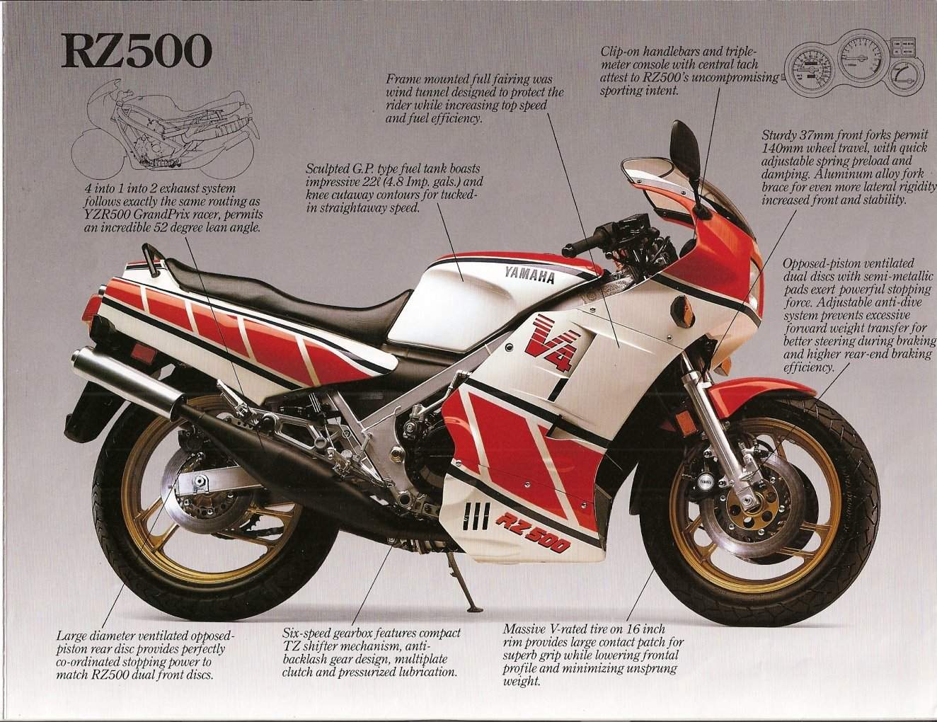 Мотоцикл Yamaha RZ 500 /RZV 500 YPVS 1984 фото