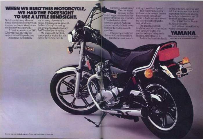 Мотоцикл Yamaha XS 650 SE 1978 фото