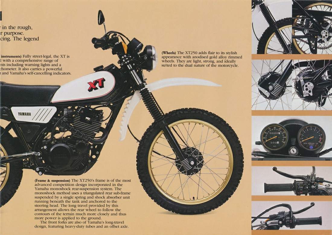 Мотоцикл Yamaha XT 250 1979 фото