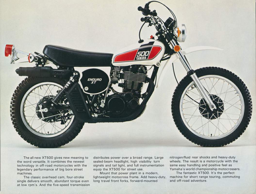 Мотоцикл Yamaha XT 500 1976 фото