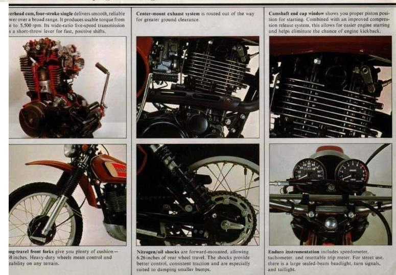 Мотоцикл Yamaha XT 500 1981 фото
