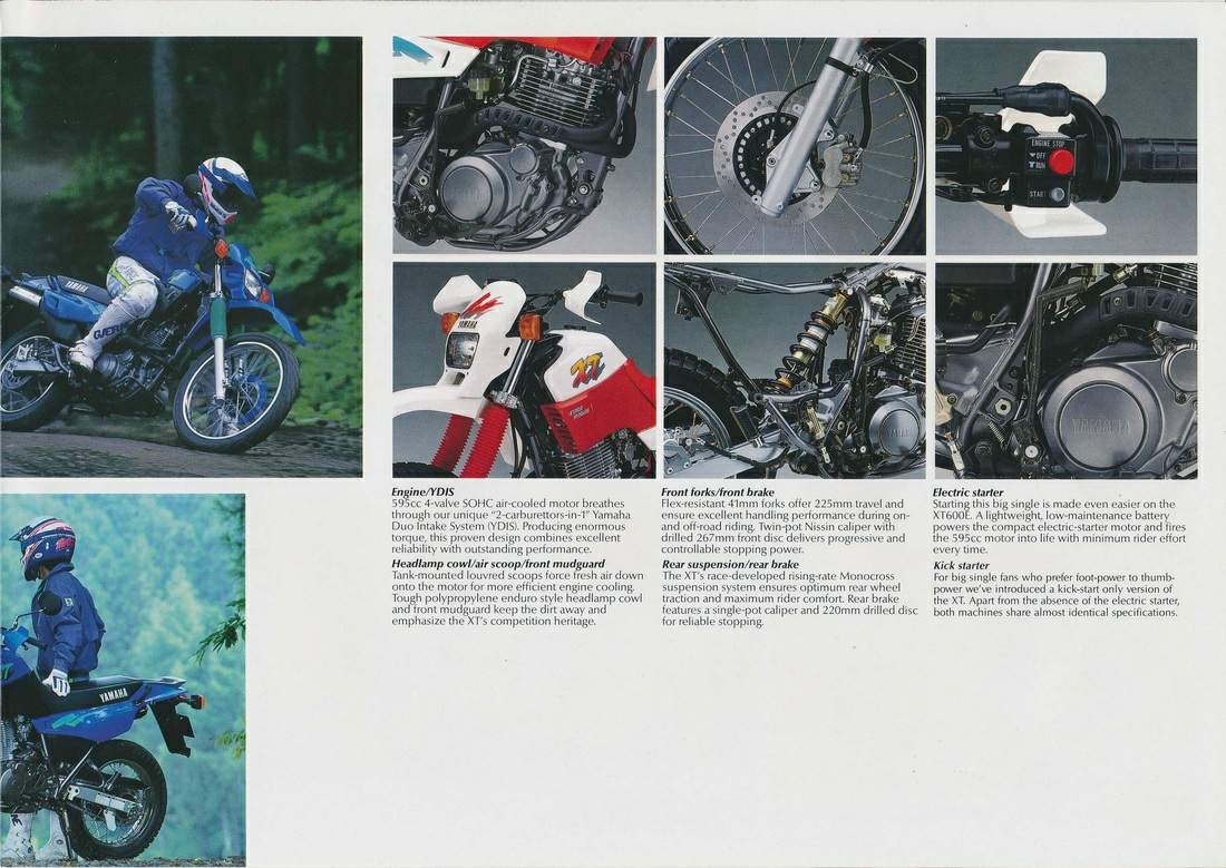Мотоцикл Yamaha XT 600E 1990 фото